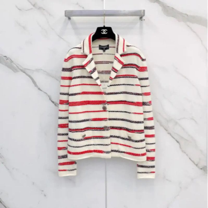 Chanel Chanel Multicolor Cotton Blend Long Sleeve Sweater 0089 Size S / US 4 / IT 40 - 1 Thumbnail