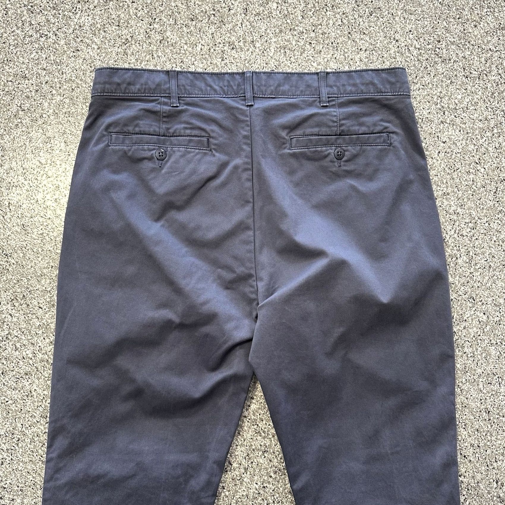 Cremieux Cremieux Pants Men 35x30 Blue Flat Front Chino Stretch Slim Relaxed Regular Trousers Size US 35 - 5 Thumbnail