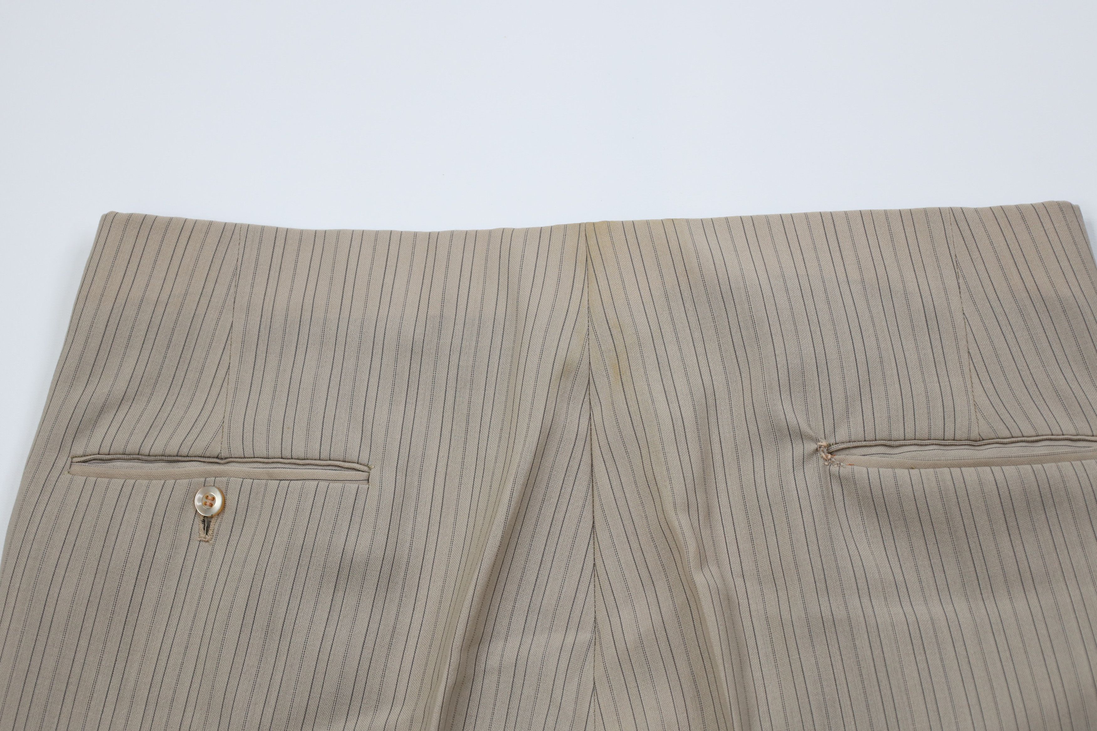 Vintage Vintage 60s 70s Rockabilly Pinstriped Wide Leg Chino Pants Size US 34 / EU 50 - 11 Thumbnail