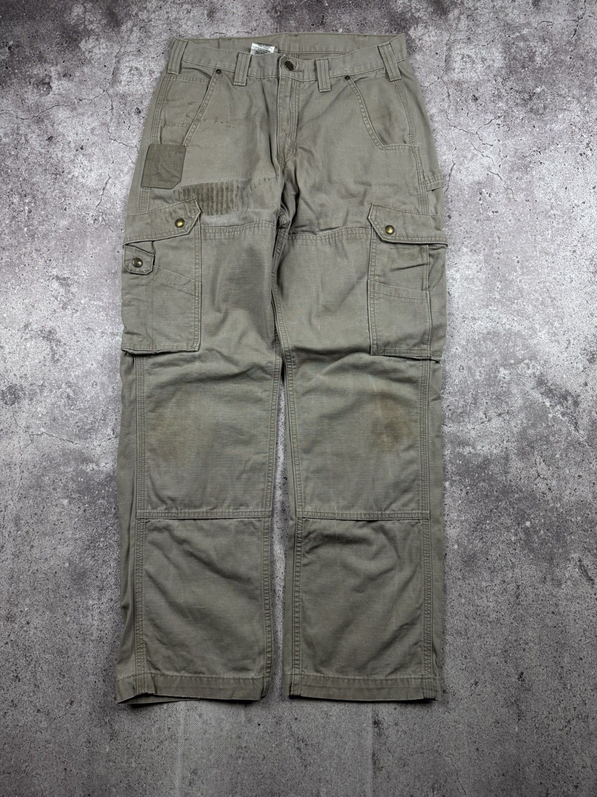 Carhartt 🟤Crazy Baggy Vintage Carhartt Double knee workwear pants🟤 Size US 32 / EU 48 - 1 Thumbnail