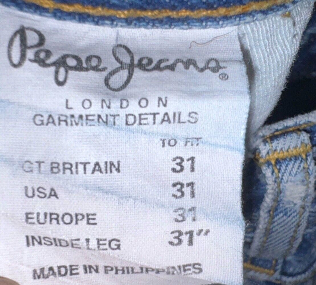 Pepe Jeans Original PEPE Betty Jeans London Denim Cut Off Shorts 31 Size 31" - 10 Thumbnail