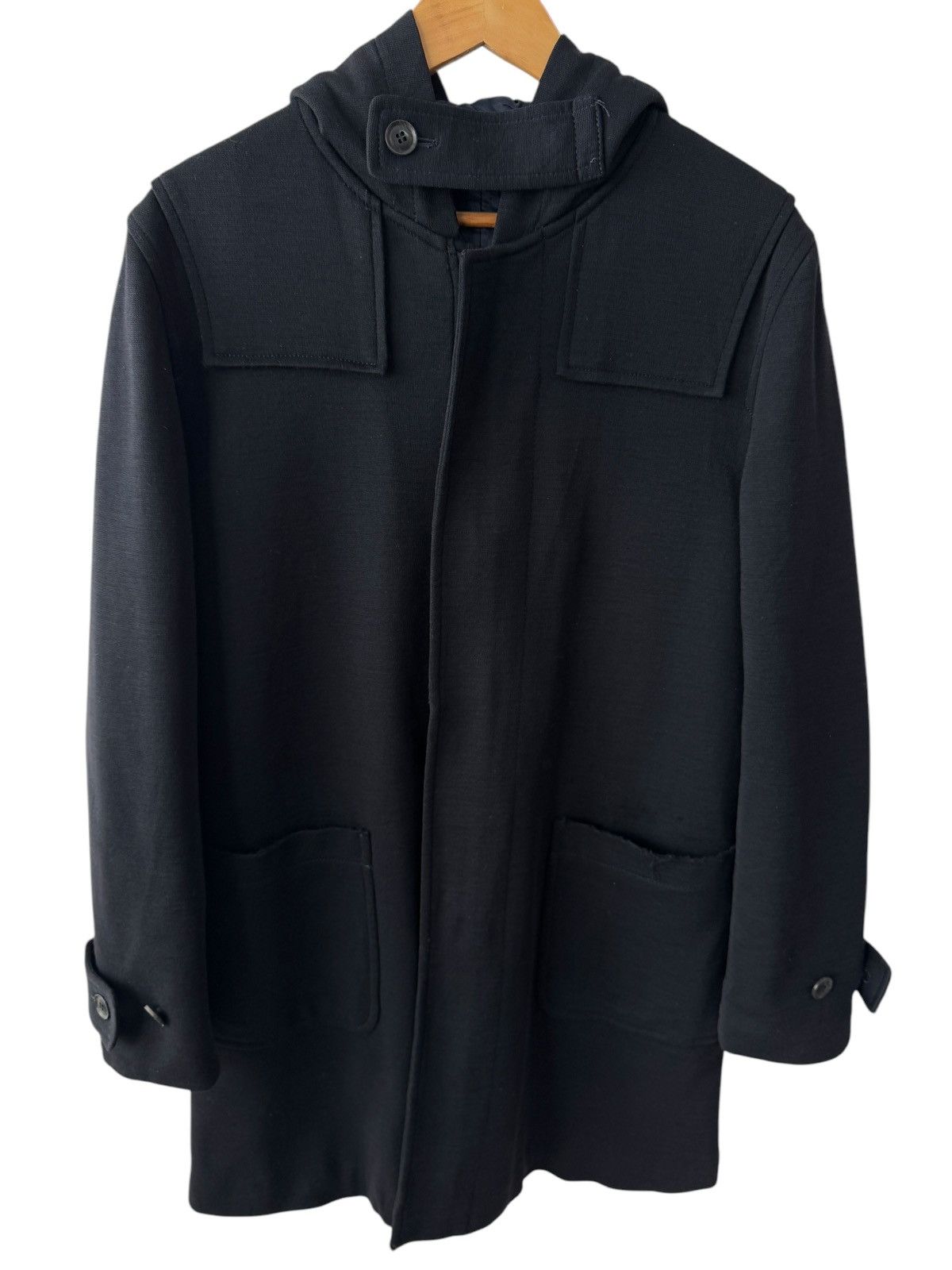 PPFM Vintage PPFM Homme All Black Long Coat Jacket Size US L / EU 52-54 / 3 - 2 Thumbnail