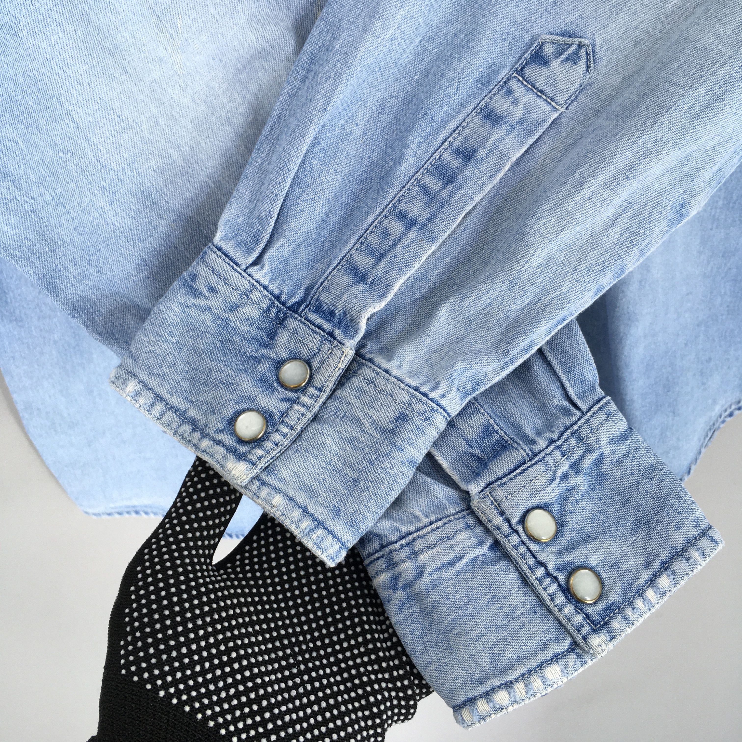 Dickies Vintage Dickies Blue Denim Western Shirt Large Size US L / EU 52-54 / 3 - 4 Thumbnail