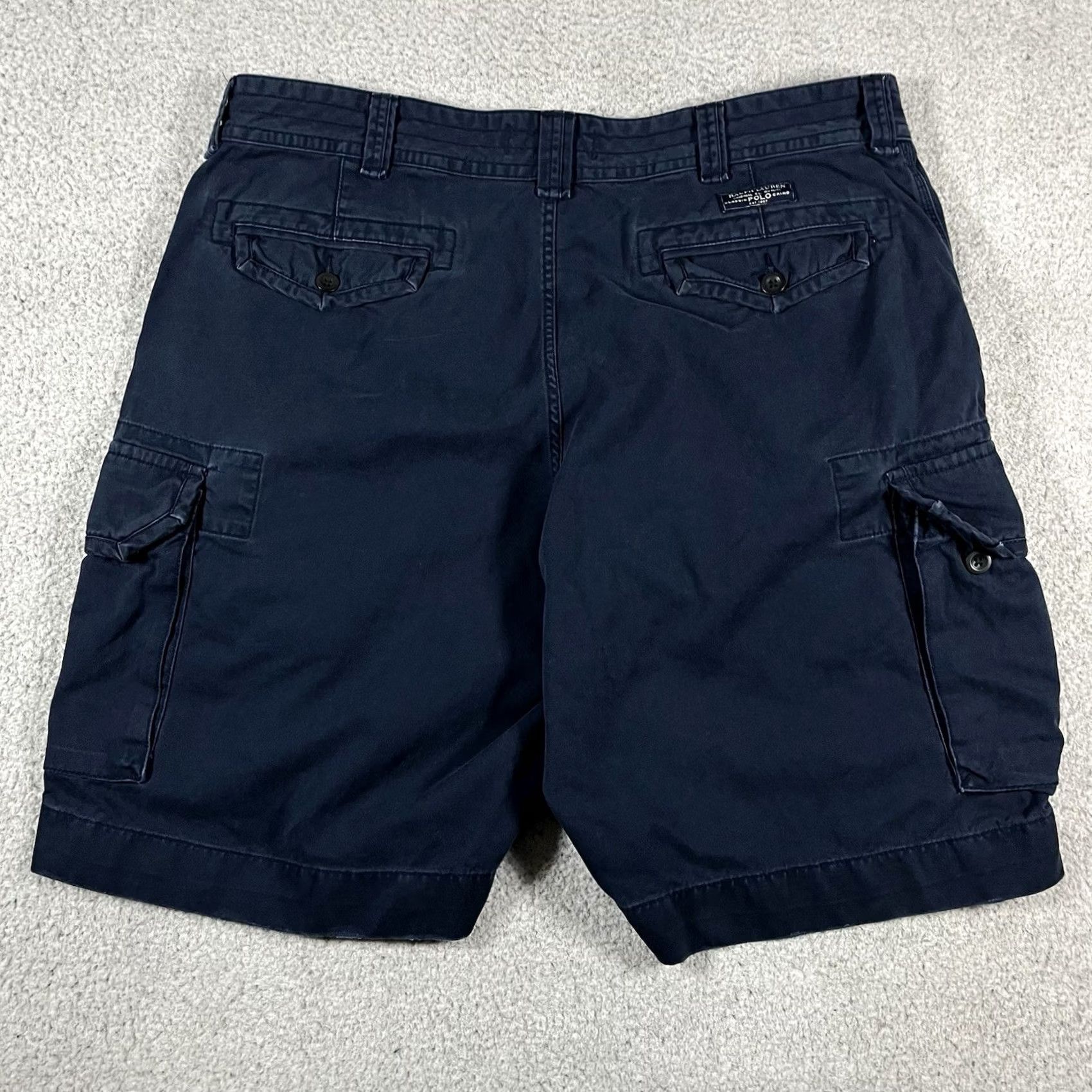 Polo Ralph Lauren Polo Ralph Lauren Cargo Shorts Men 40 Blue Military Vintage Paratrooper Cargo Pocket 90s Army Outdoor Workwear Mens Size US L / EU 52-54 / 3 - 5 Thumbnail