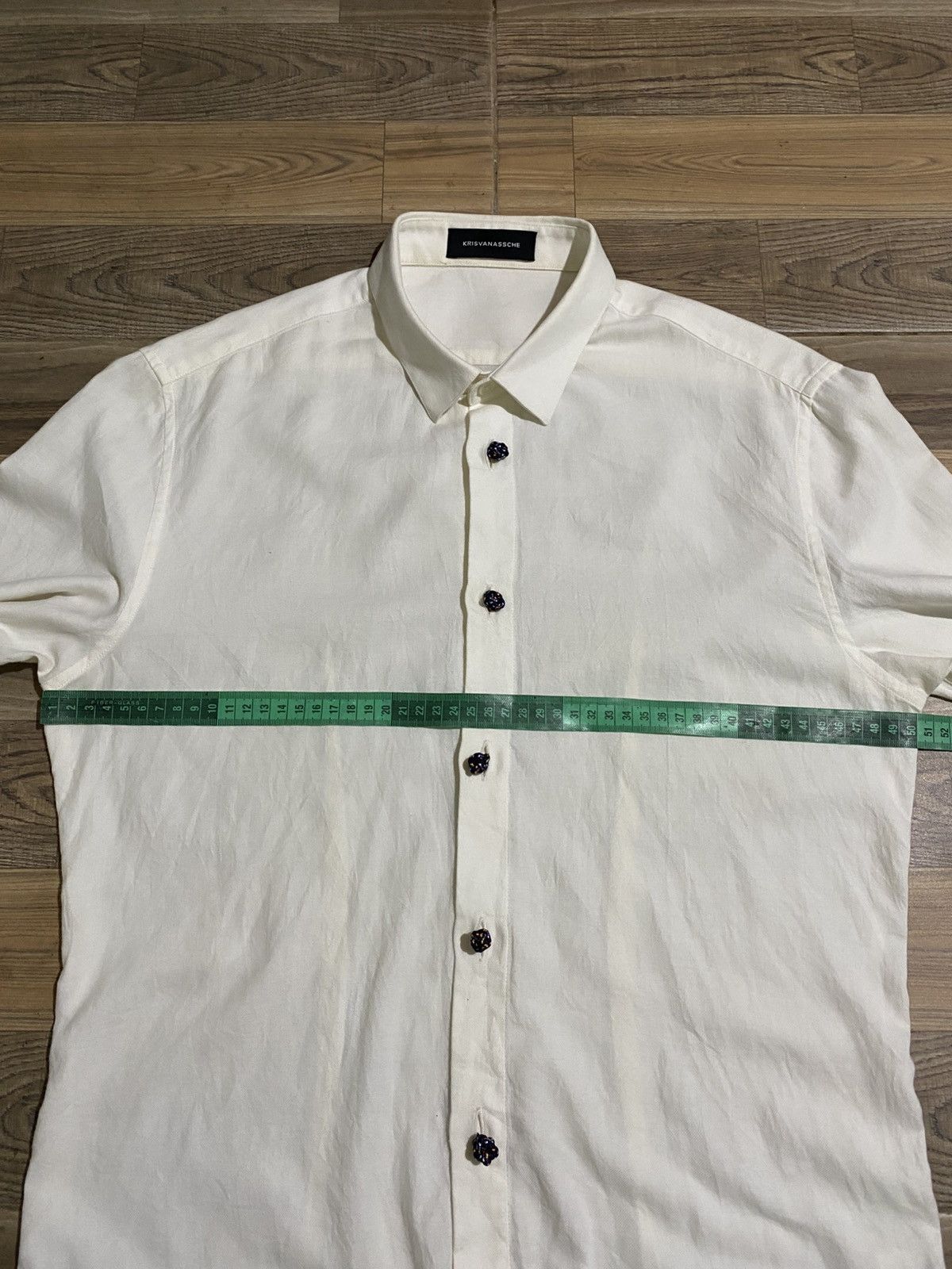 Kris Van Assche KRIS VAN ASSCHE WHITE SHIRT Size US M / EU 48-50 / 2 - 8 Thumbnail