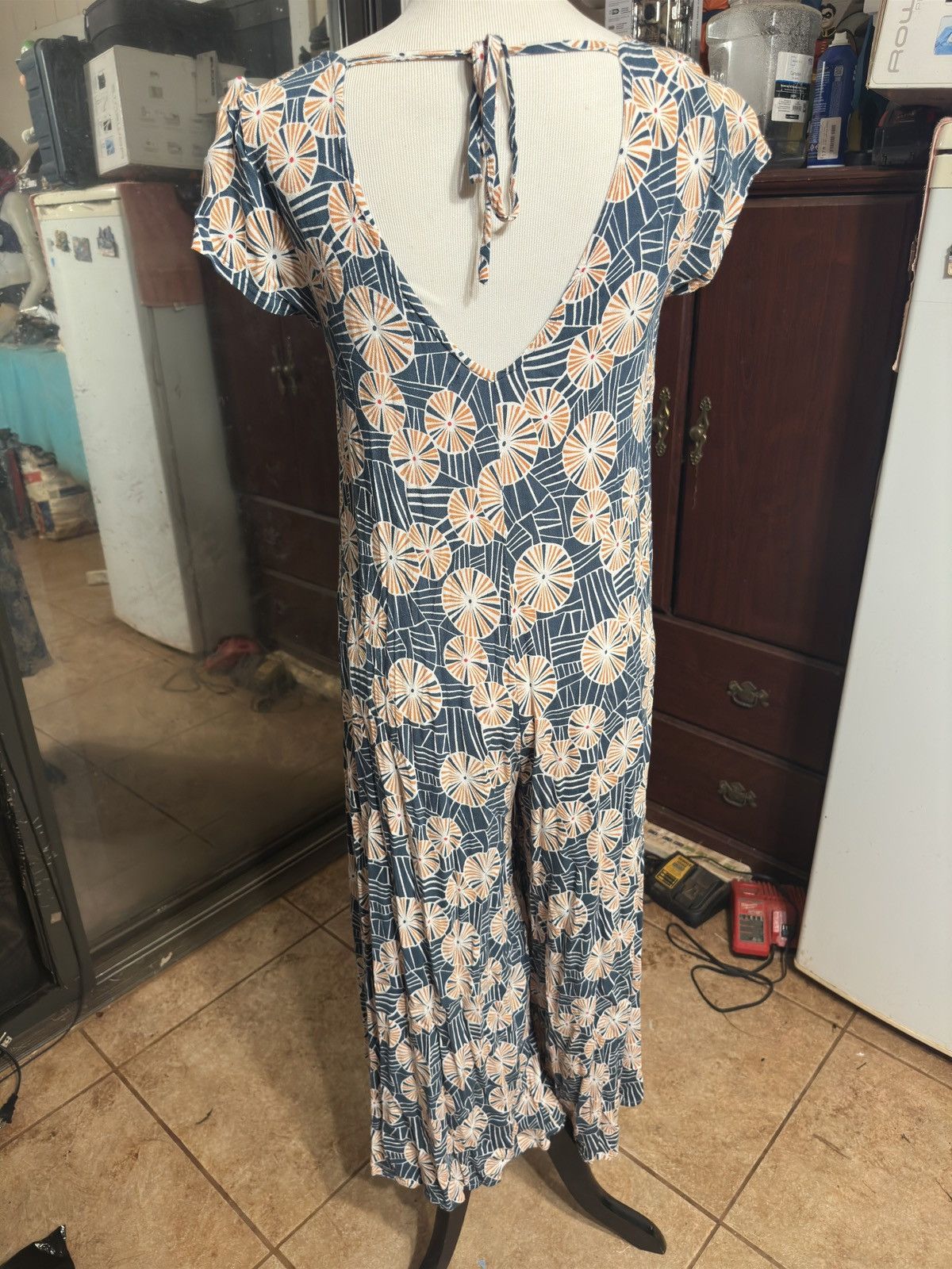 Other Ava Sky Hawaiian Print Blue/Orange Rompers Women's S Size S / US 4 / IT 40 - 2 Thumbnail