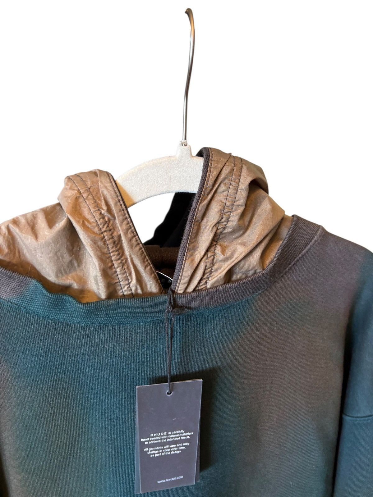 Rhude NWT *RARE* Rhude Oversized Green Tie-Dye Layered Hoodie Size US S / EU 44-46 / 1 - 5 Thumbnail