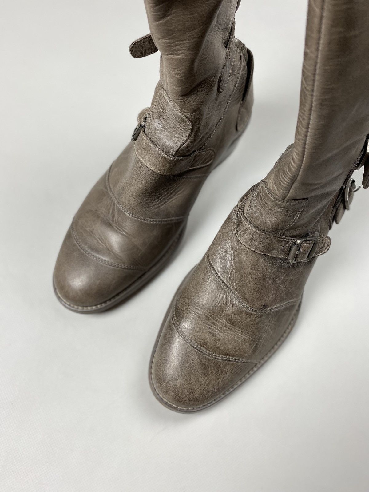 Belstaff Belstaff Trialmaster leather over the knee biker boots shoes Size US 8 / IT 38 - 6 Thumbnail