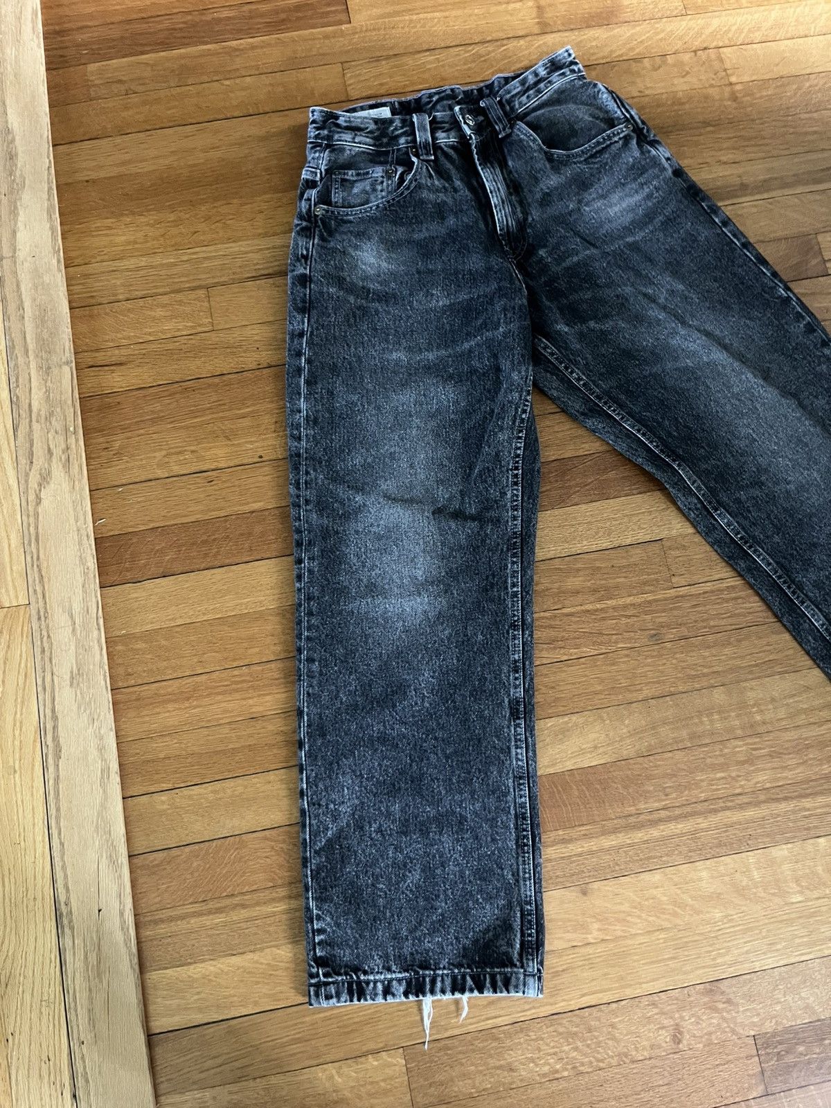 Zara Zara Black Baggy Jeans Size US 28 / EU 44 - 2 Thumbnail