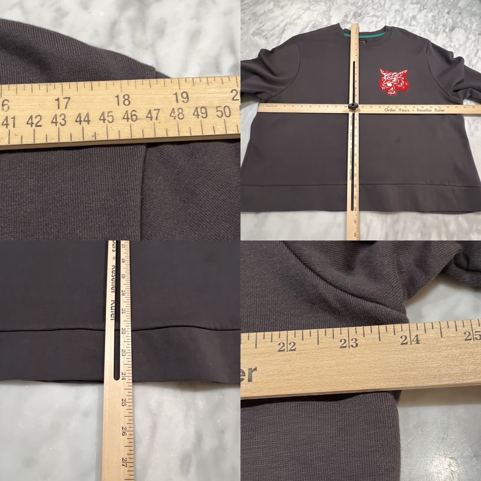 Vintage Sendero Provisions Sweatshirt Women’s 2XL Pullover Gray Embroidered Bobcat Size XXL / US 16-18 / IT 52-54 - 8 Thumbnail