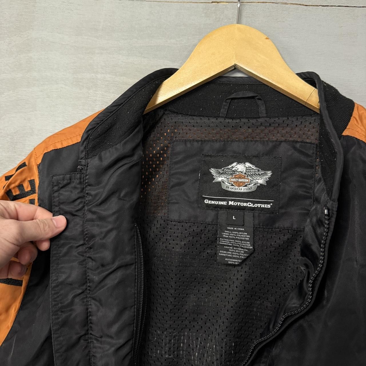 Harley Davidson Harley Davidson Embroidered Bomber Mesh Lined Jacket Large Size US L / EU 52-54 / 3 - 3 Thumbnail