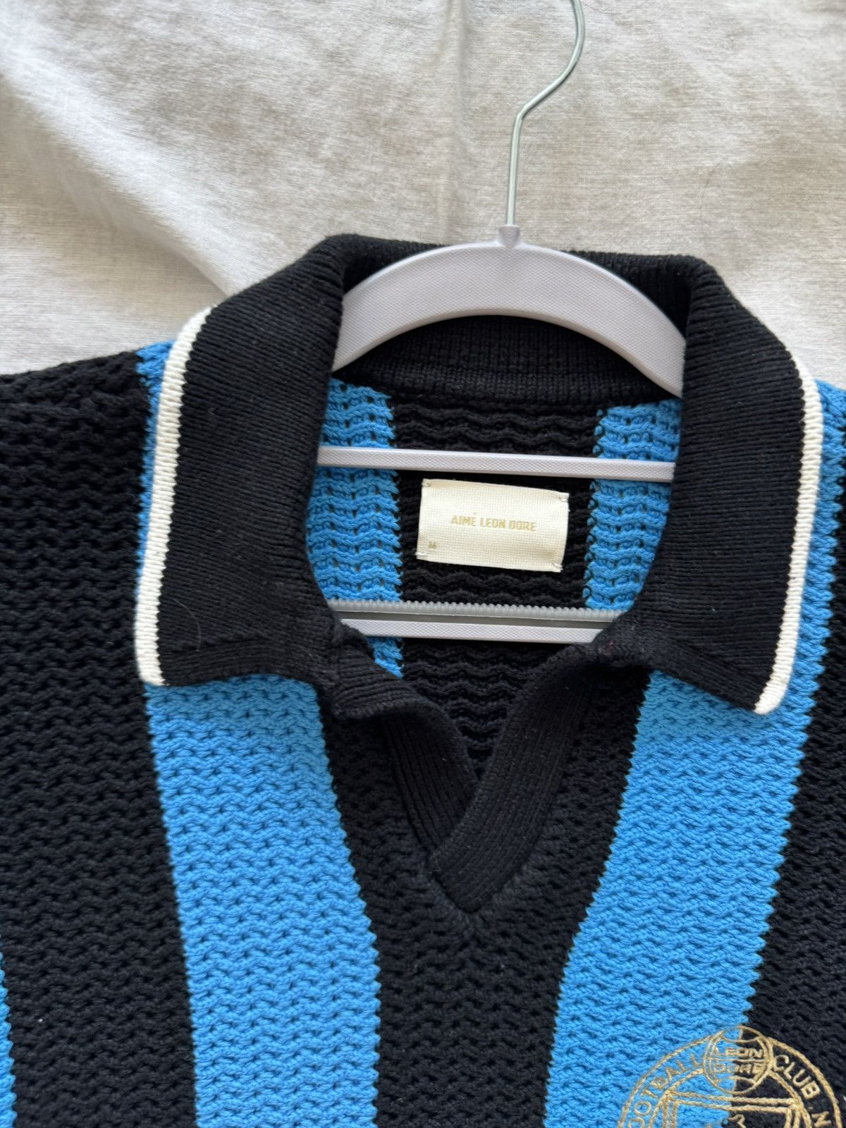 Aime Leon Dore ALD Knit Soccer Jersey M Blue Black NWOT Size US M / EU 48-50 / 2 - 5 Thumbnail
