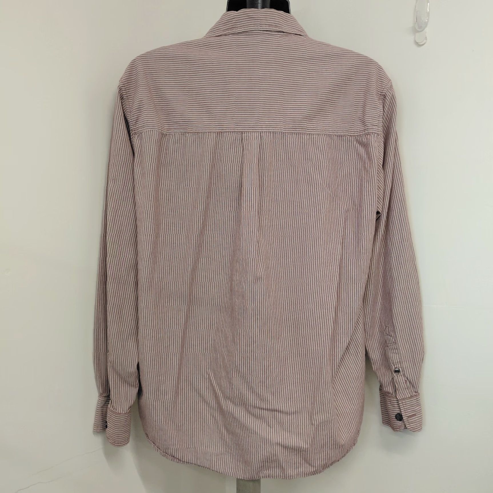 Levi's Levi’s Shirt Men’s L Burgundy & Ivory Long Sleeve Button-Up Casual, Workwear, Travel Size US L / EU 52-54 / 3 - 5 Thumbnail