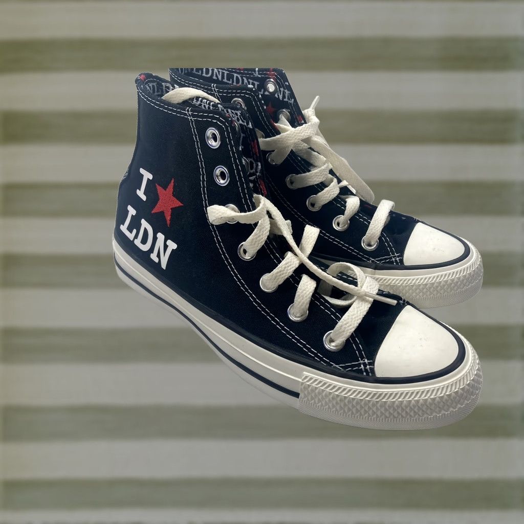 Converse Converse All Stars Chuck Taylor Hi Black London I Love London Women Size 6 Free S/H Size M / US 6-8 / IT 42-44 - 1 Thumbnail