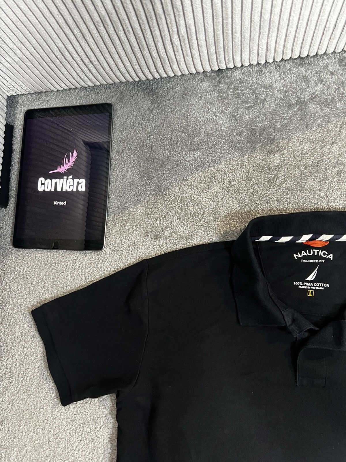 Designer × Nautica × Vintage Nautica Vintage Polo Shirt black Size US L / EU 52-54 / 3 - 2 Thumbnail