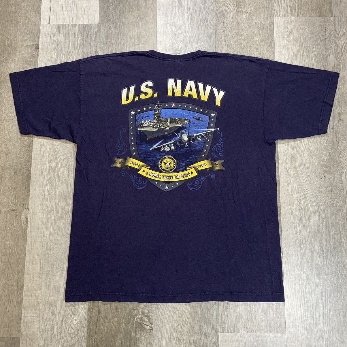 Statelines, TX Tee - Navy