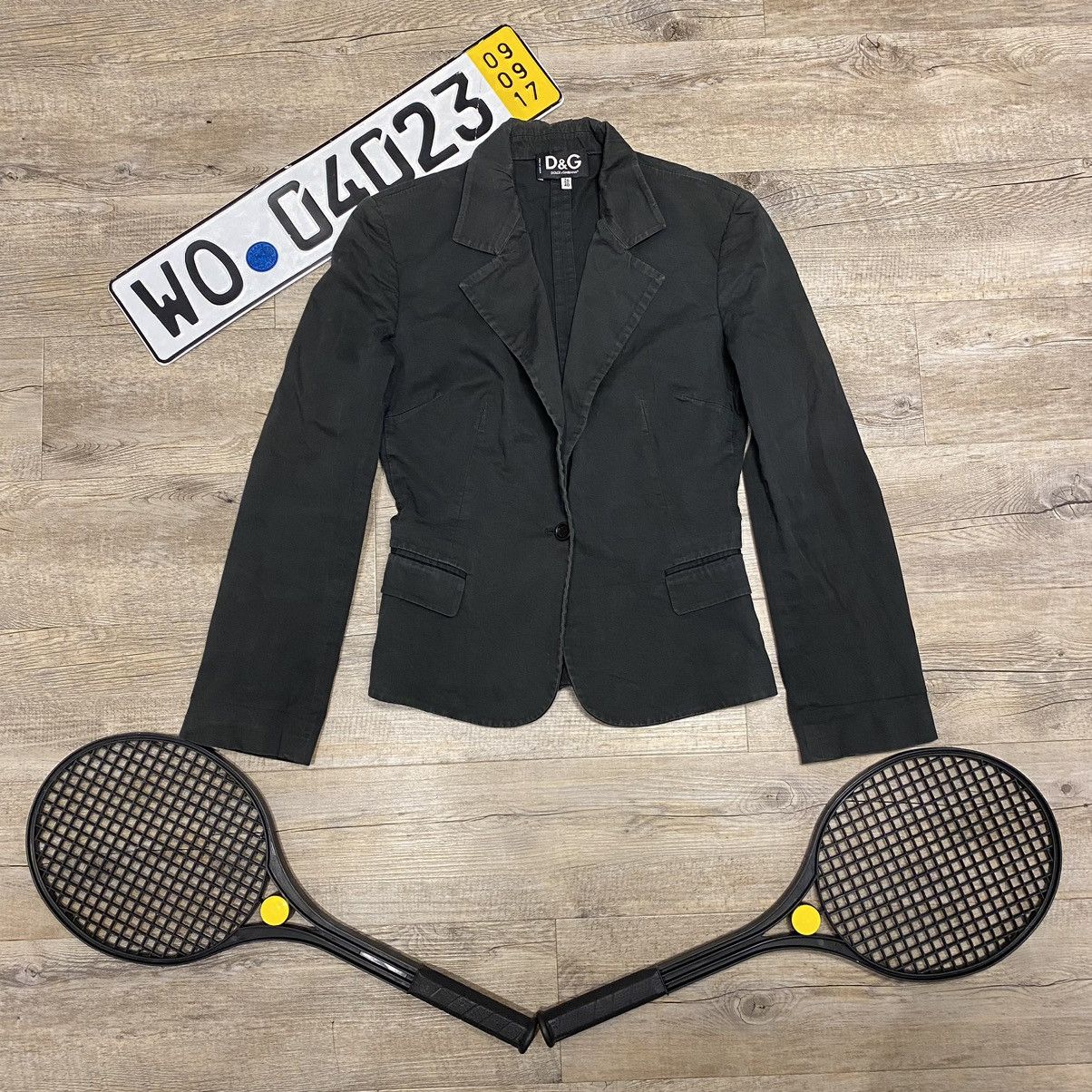 Dolce & Gabbana × Vintage Black Avant-Garde Blazer Dolce & Gabbana Size M / US 6-8 / IT 42-44 - 1 Thumbnail