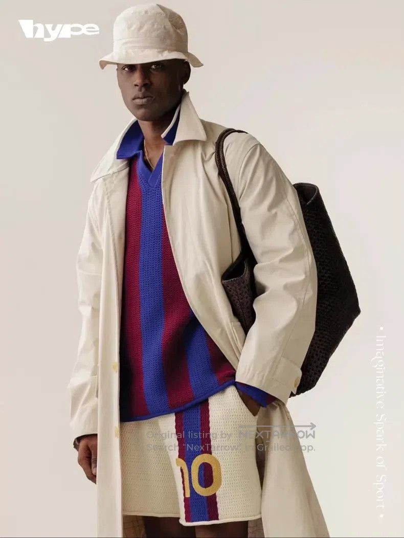 Aime Leon Dore Aime Leon Dore Knitted Striped Collar Soccer Jersey Size US M / EU 48-50 / 2 - 8 Thumbnail
