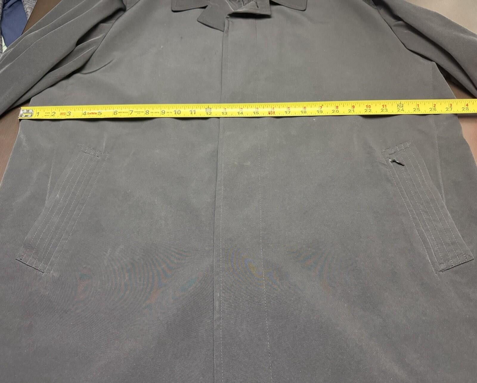 Sanyo Sanyo Mens 48R Black Trench Coat Raincoat Overcoat Classic Size US M / EU 48-50 / 2 - 5 Thumbnail