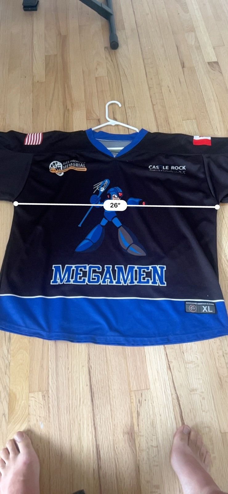 Nintendo Megamen Hockey Jersey Size US XL / EU 56 / 4 - 5 Thumbnail