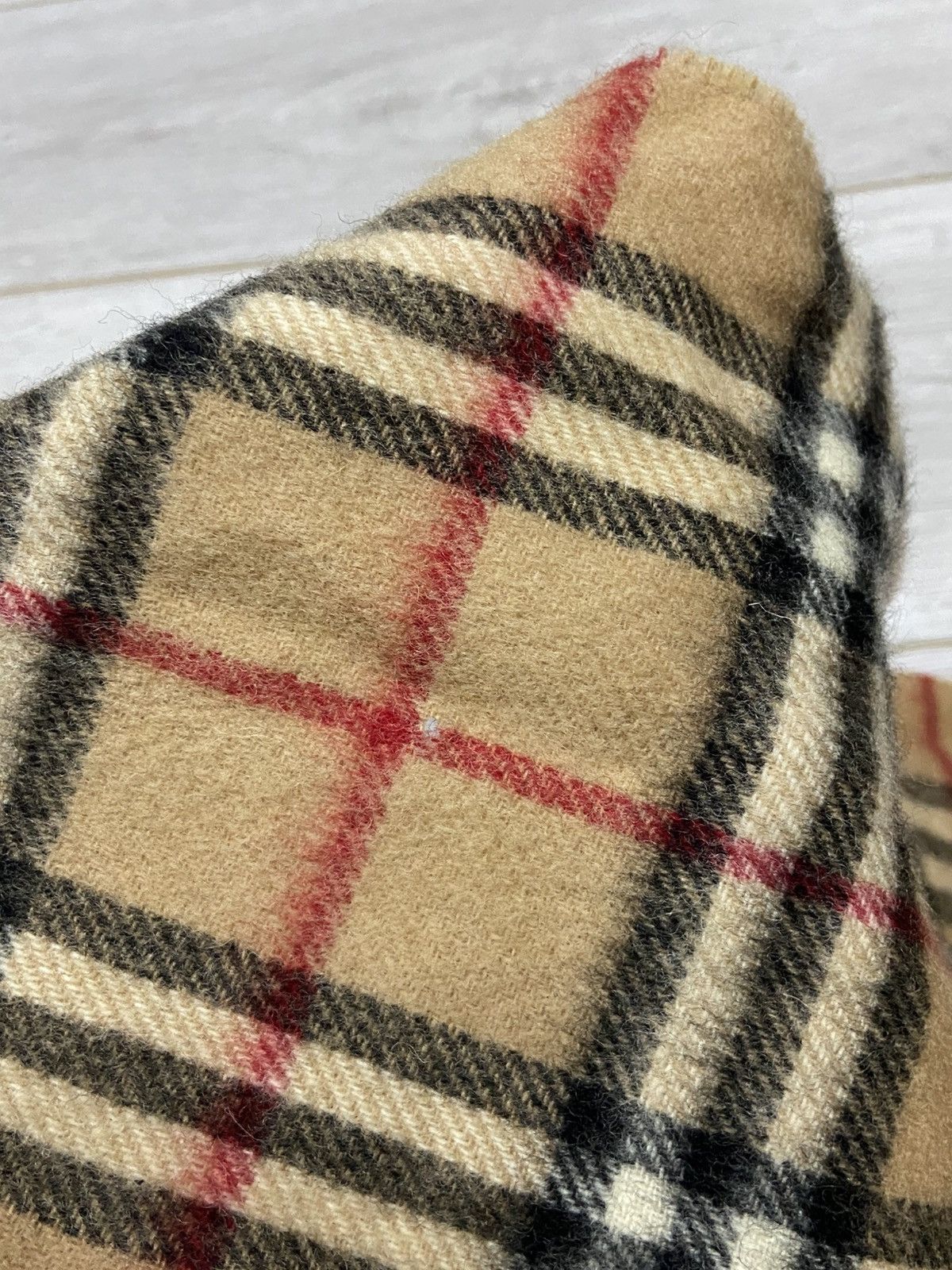Burberry × Vintage Burberry Nova check vintage wool scarf Size ONE SIZE - 9 Thumbnail