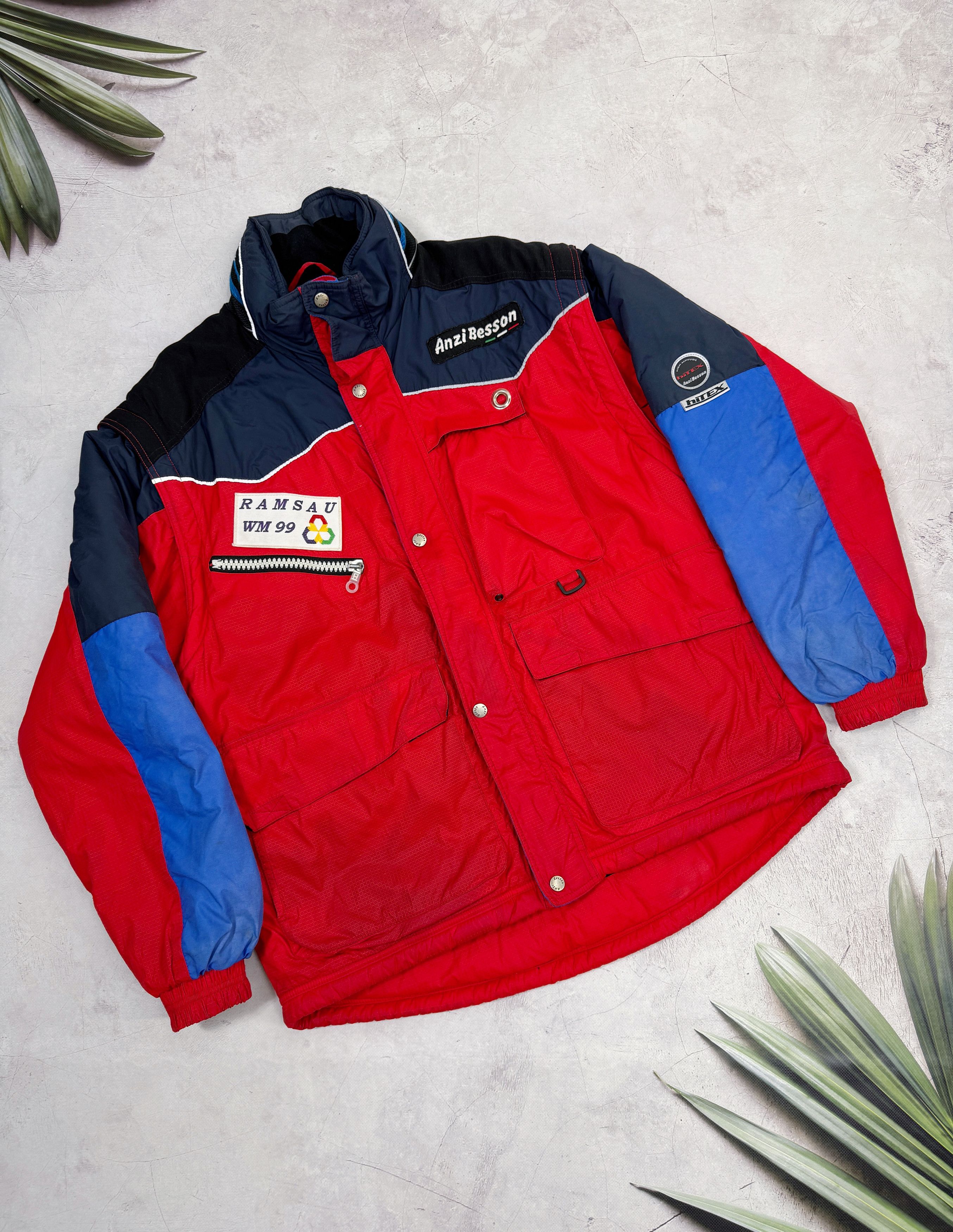 Vintage Anzi Besson Jacket FIS Nordic World Ski Champ 99 Ramsau Size US XL / EU 56 / 4 - 2 Thumbnail