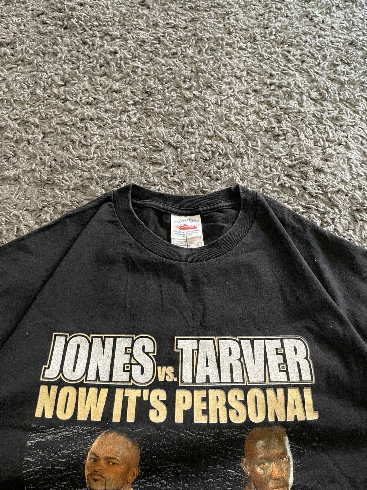 Vintage Vintage 2003 Roy Jones vs Tarver Boxing Promo T Shirt Size US XL / EU 56 / 4 - 5 Thumbnail