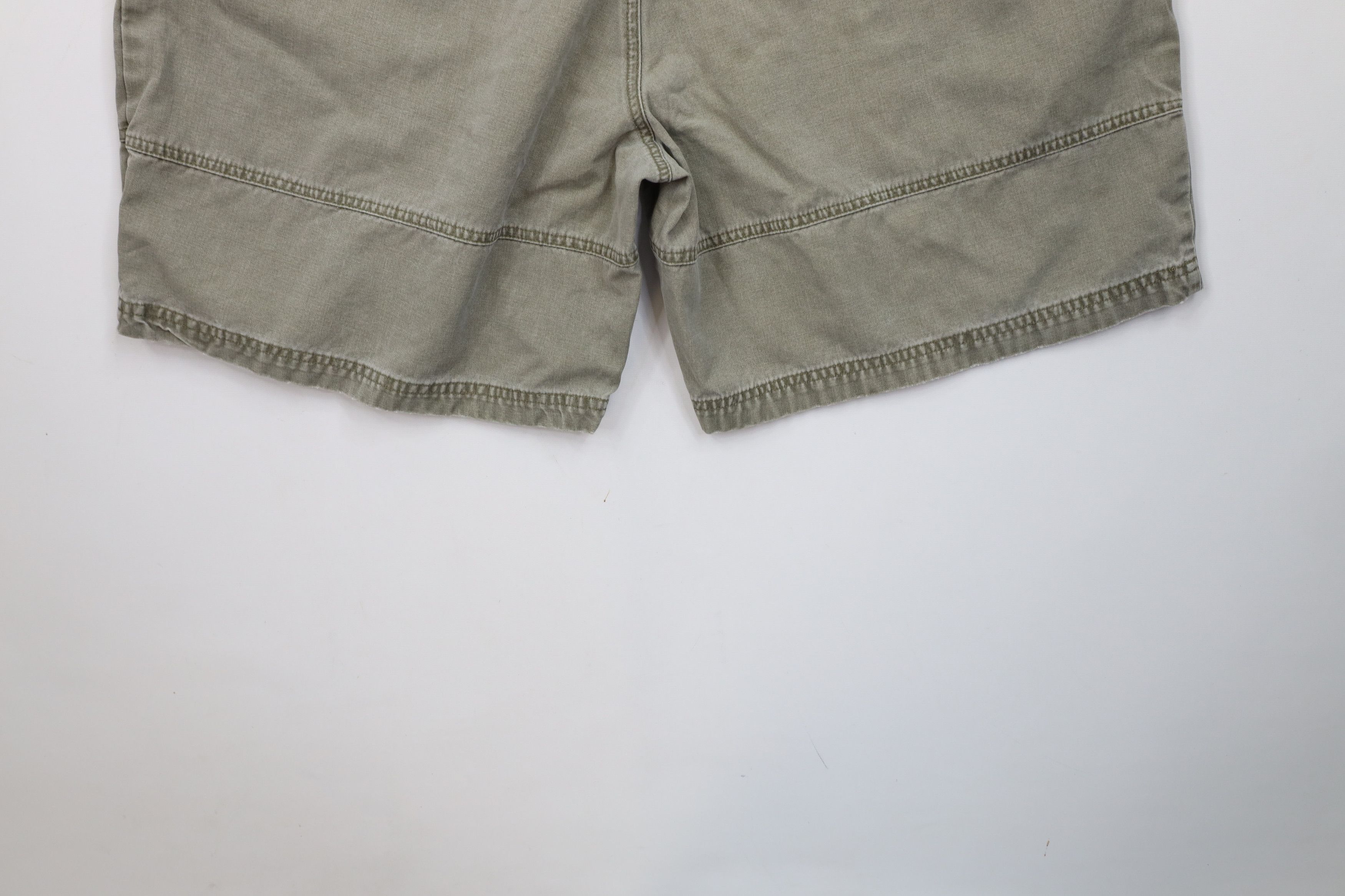 Vintage Vintage 90s Streetwear Pocket Above Knee Shorts Green Cotton Size US 36 / EU 52 - 10 Thumbnail