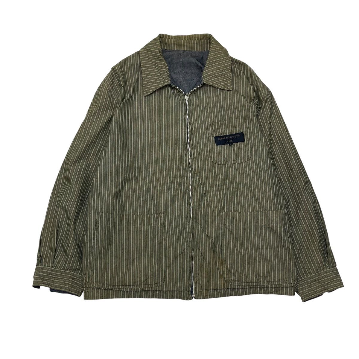 CDG by Comme des Garcons 🔥AD 92 Vintage Comme Des Garçon Reversible Stripe Jacket Size US M / EU 48-50 / 2 - 7 Thumbnail
