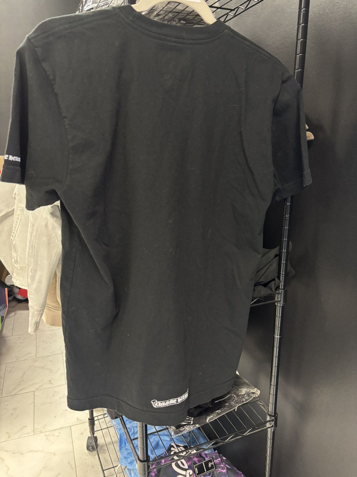 Chrome Hearts Black Chrome Hearts Neck Print Scroll tee Size US M / EU 48-50 / 2 - 5 Thumbnail
