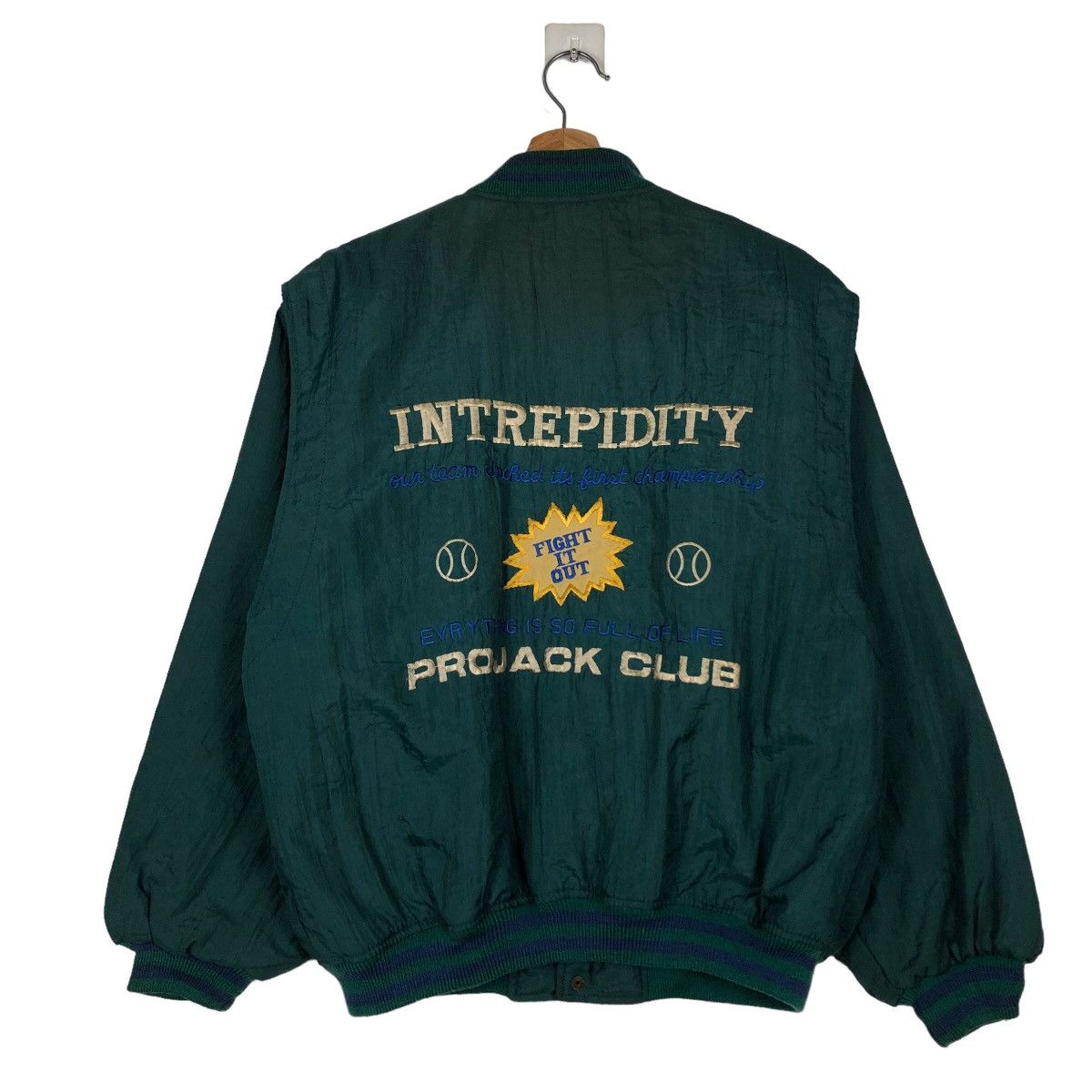 Hysteric Glamour 🔥Vintage Bomber Jacket Projack Club Big Logo Cartoon Size US S / EU 44-46 / 1 - 8 Thumbnail