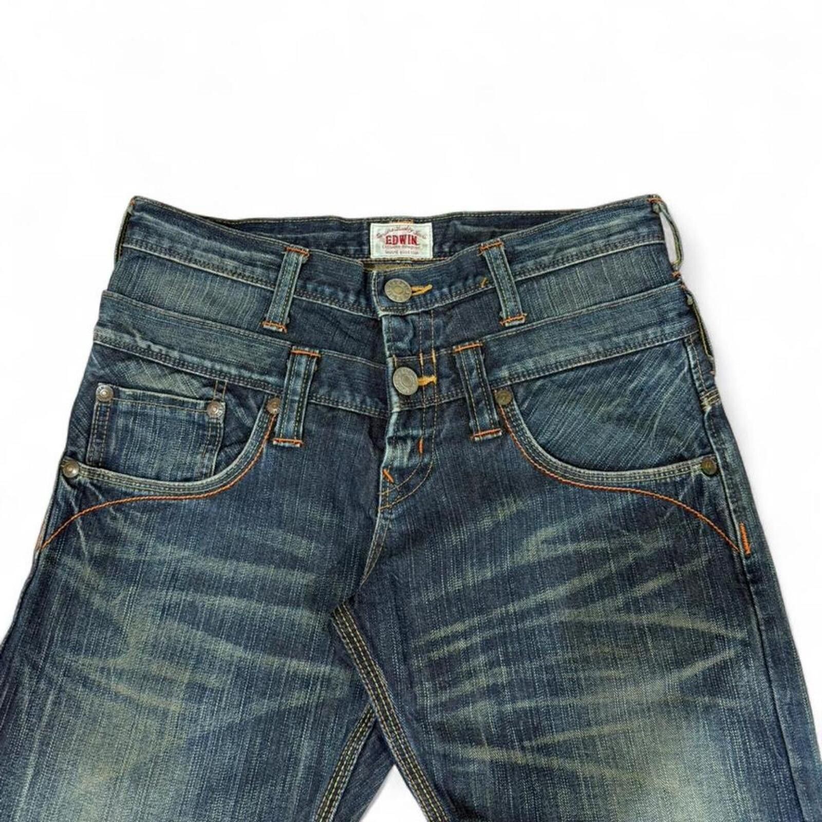 True Religion Vintage EDWIN XV double waist denim jeans Size 30" / US 8 / IT 44 - 5 Thumbnail