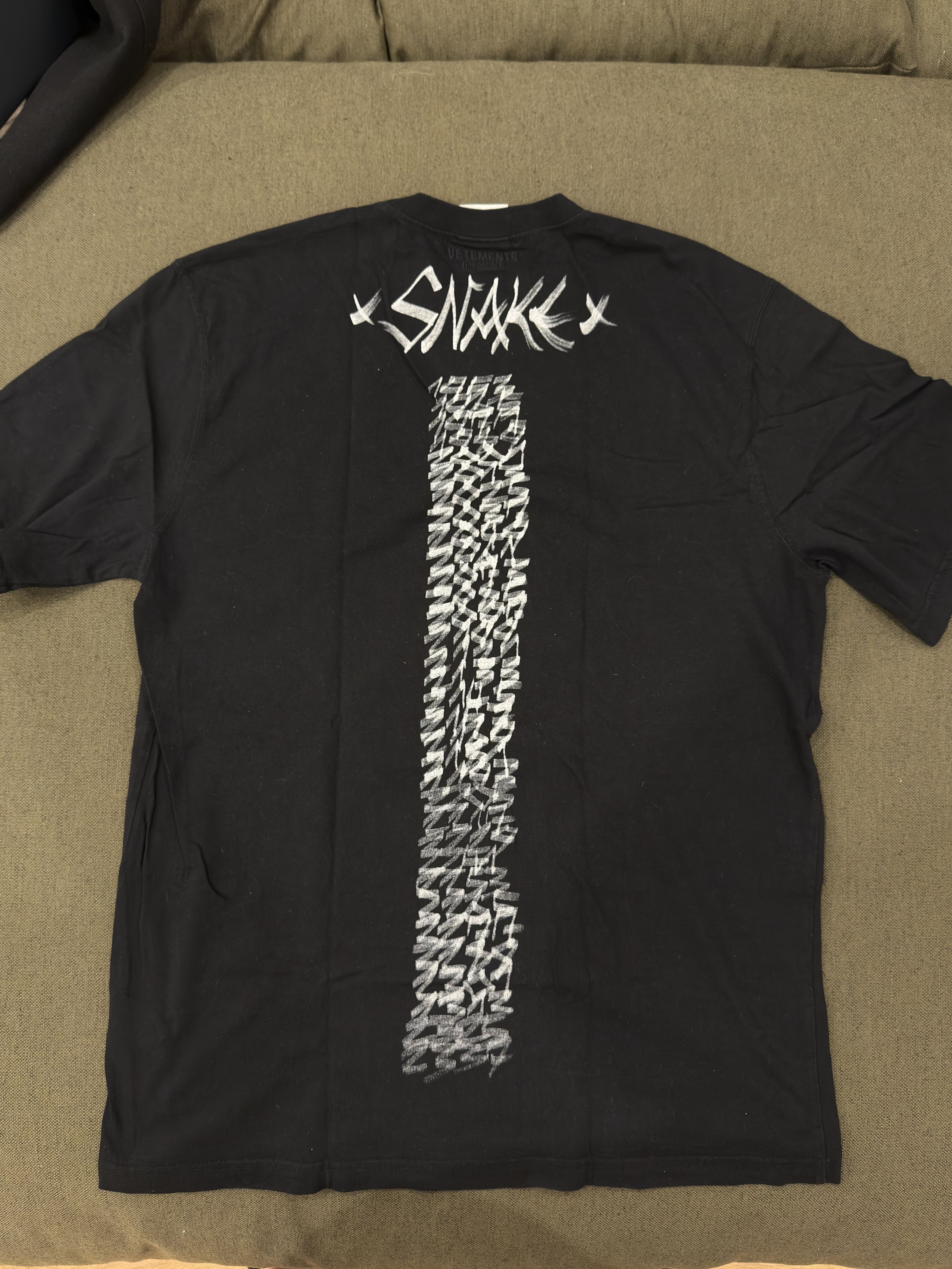 Vetements Vetements Chinese Zodiac Snake T-Shirt Black SS Demna S 