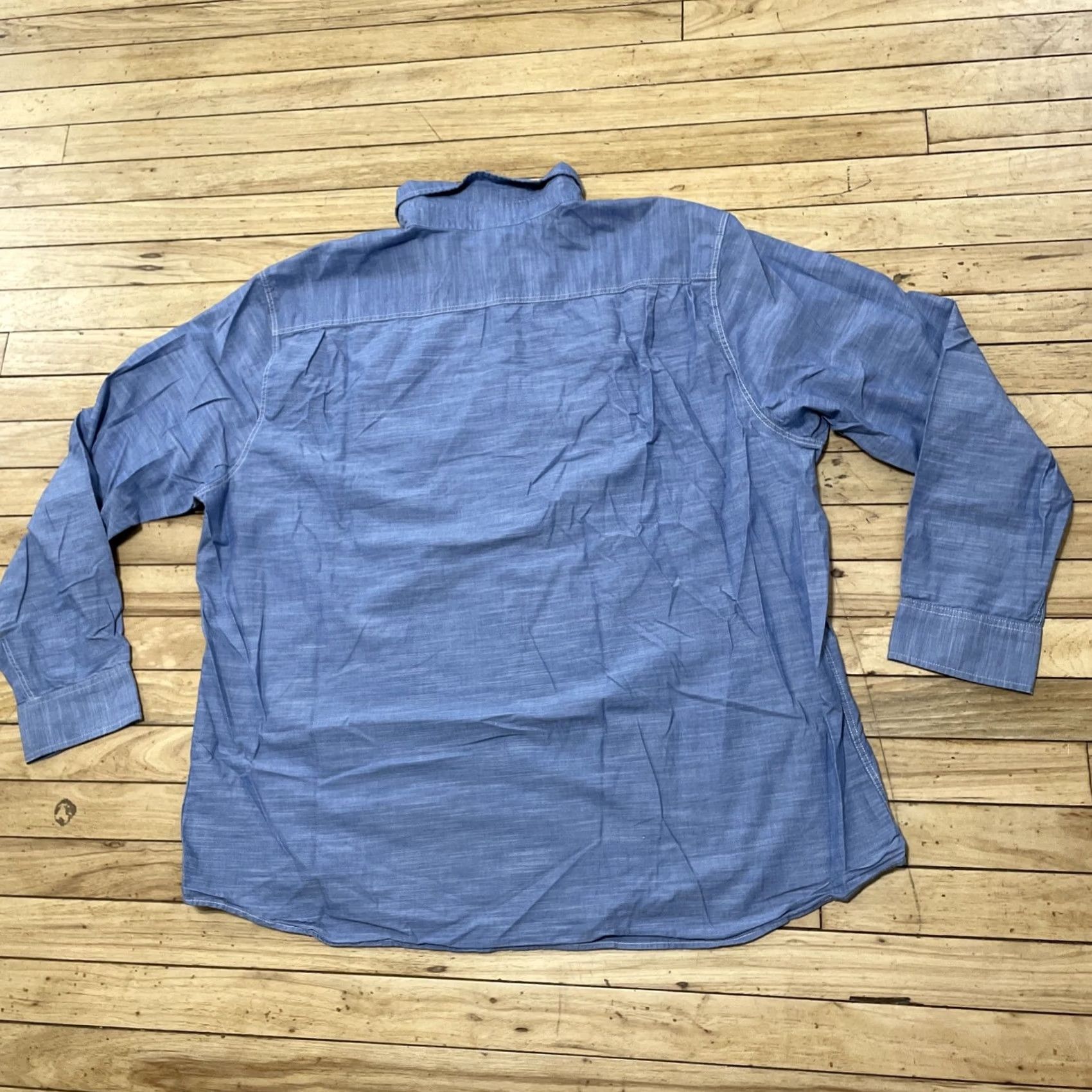 Port Authority Port Authority Button Up Shirt Men 3XL Blue Light Chambray Western Pockets Casual Button-Up Shirt Mens 3XL Blue Chambray Western Capsule Size US XXL / EU 58 / 5 - 2 Thumbnail