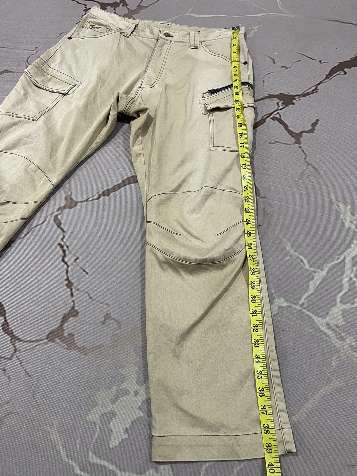 Japanese Brand Jawin Stretch Slim Cargo Work Pants Size US 34 / EU 50 - 14 Thumbnail