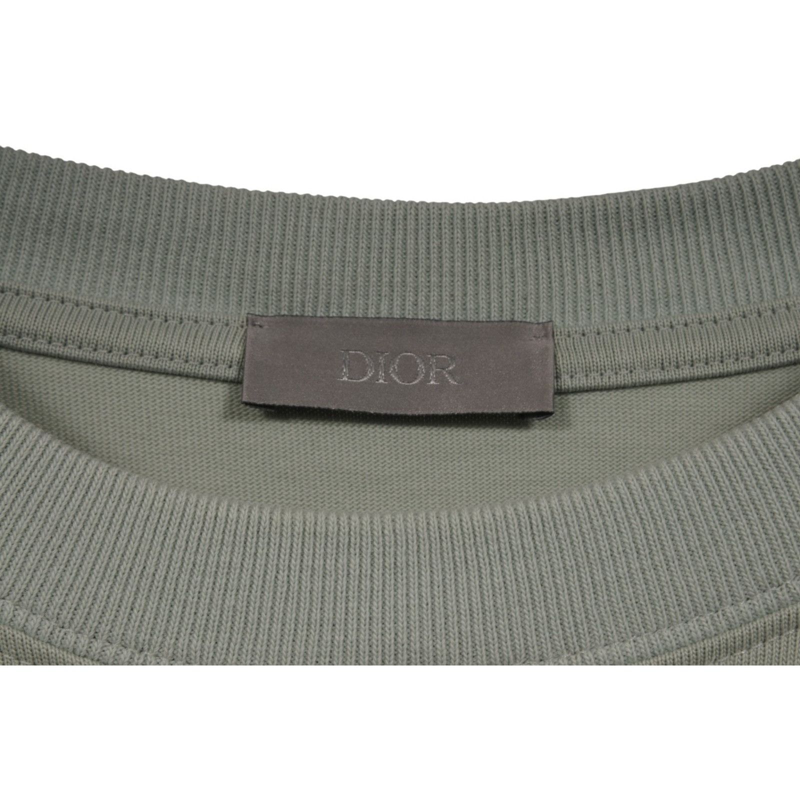 Dior 47 Logo T Shirt Mint Green Grey Cotton Size US M / EU 48-50 / 2 - 4 Thumbnail