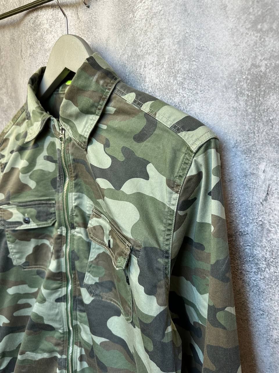 Replay Replay Camouflage Overshirt Full Zip Jacket Shirt US Army Size US L / EU 52-54 / 3 - 6 Thumbnail