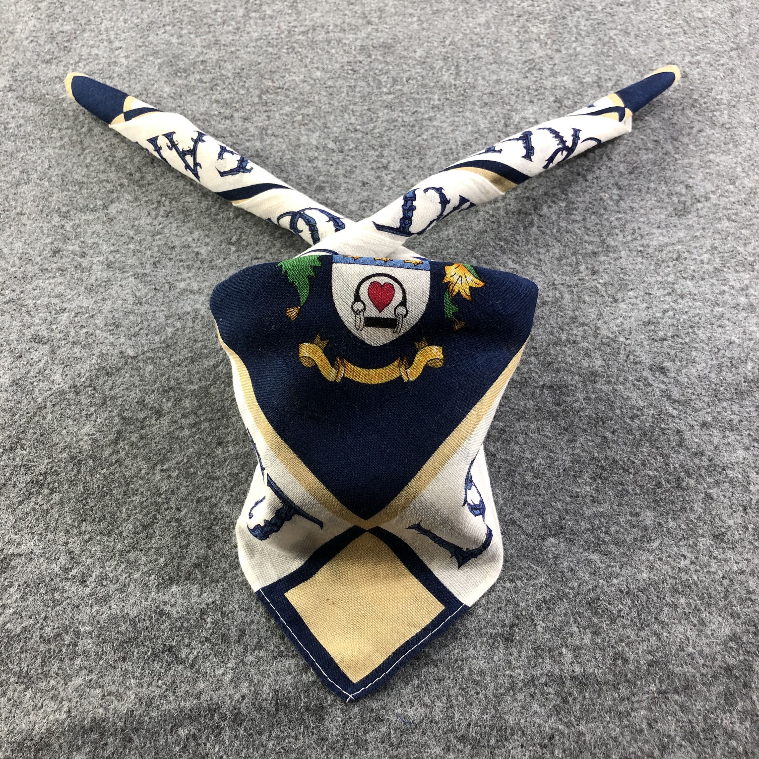 Vintage Lockheart Handkerchief Neckerchief Bandana H2275 Size ONE SIZE - 2 Thumbnail