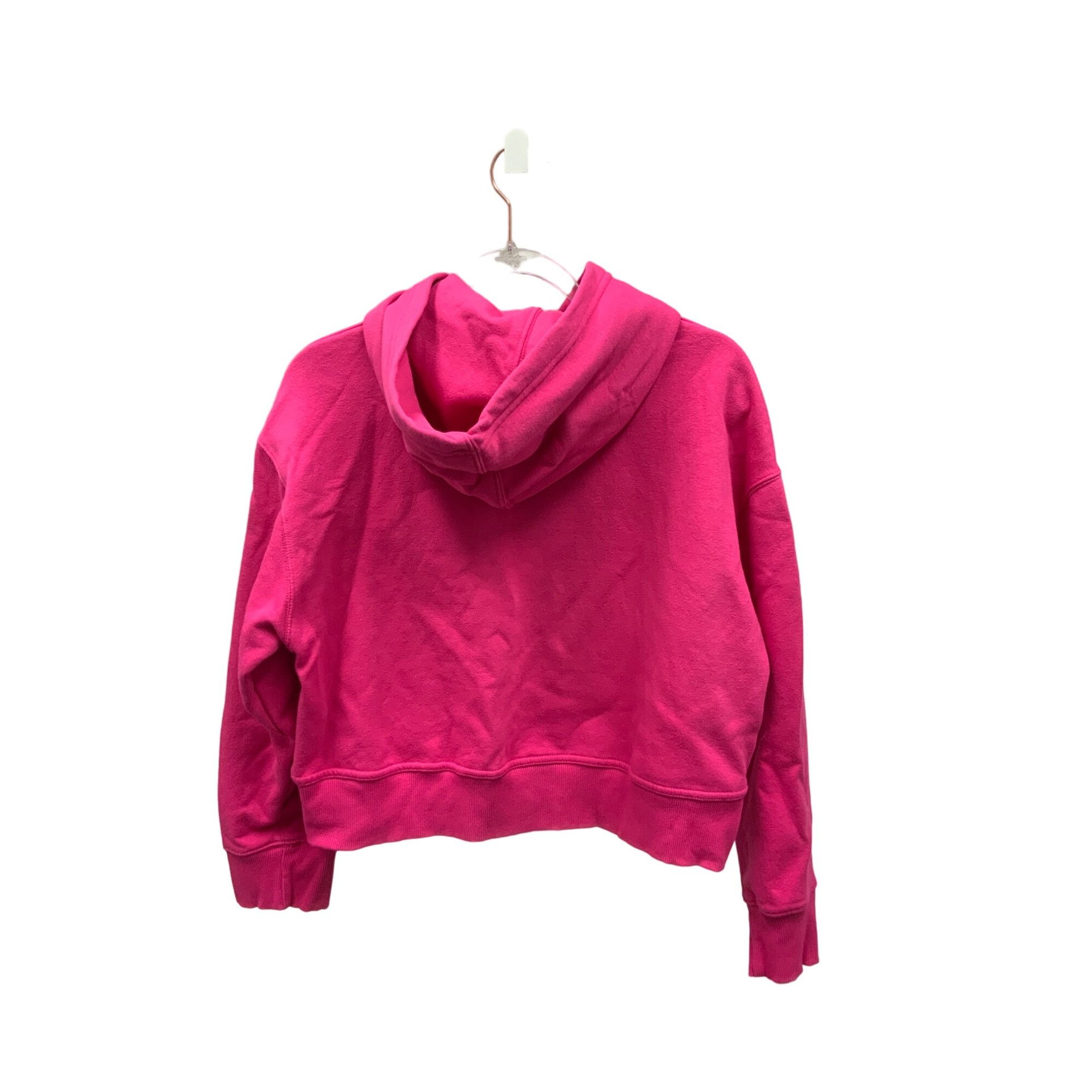 Zara Dark Fuchsia Hooded Rib Trim Sweatshirt Size M / US 6-8 / IT 42-44 - 2 Thumbnail