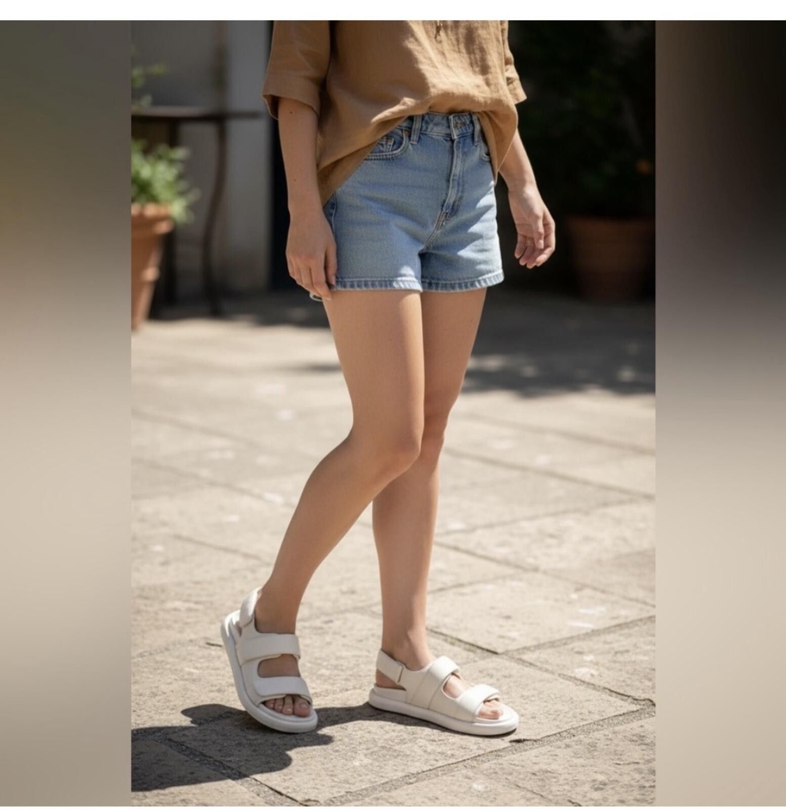 Other (Alias Mae Daria) in bone leather strap sandals Size US 6 / IT 36 - 2 Thumbnail