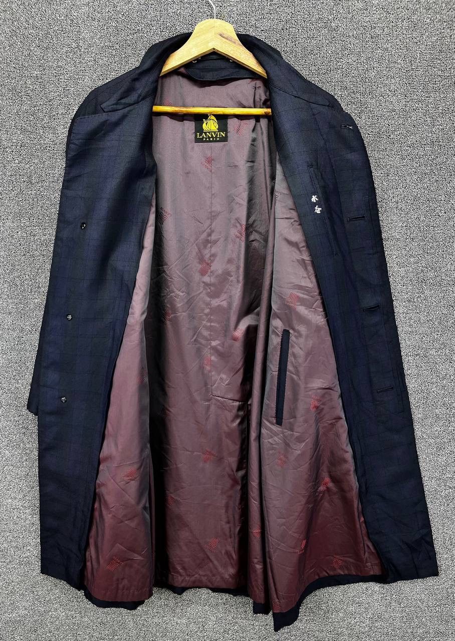 Lanvin Vintage Lanvin Shadow Plaids Rare Button Up Jacket Size US M / EU 48-50 / 2 - 7 Thumbnail