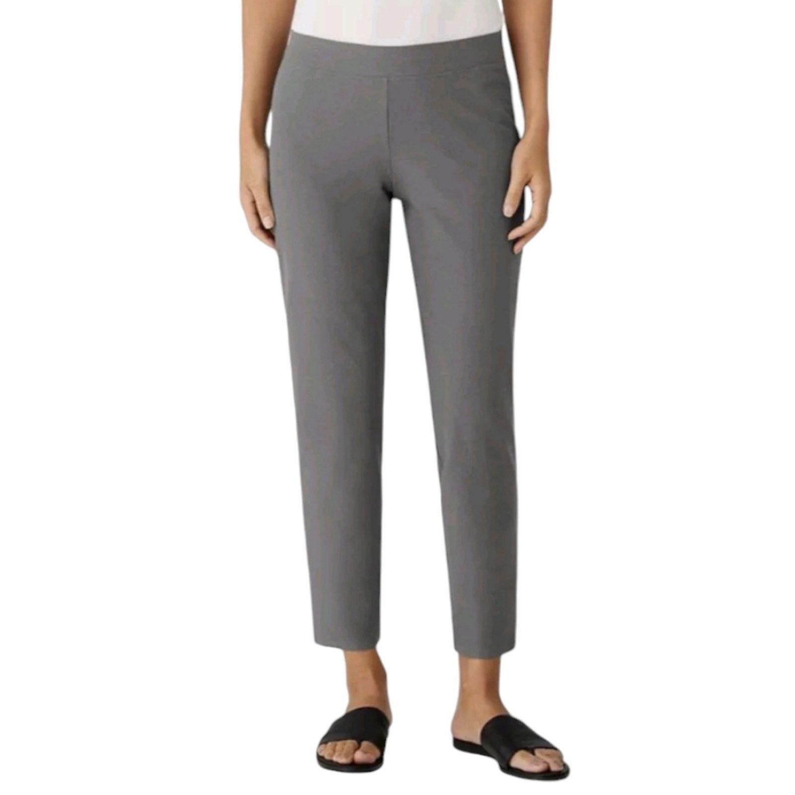 Eileen Fisher Eileen Fisher Washable Crepe Slim Ankle Pants Small Size 27" / US 4 / IT 40 - 1 Thumbnail