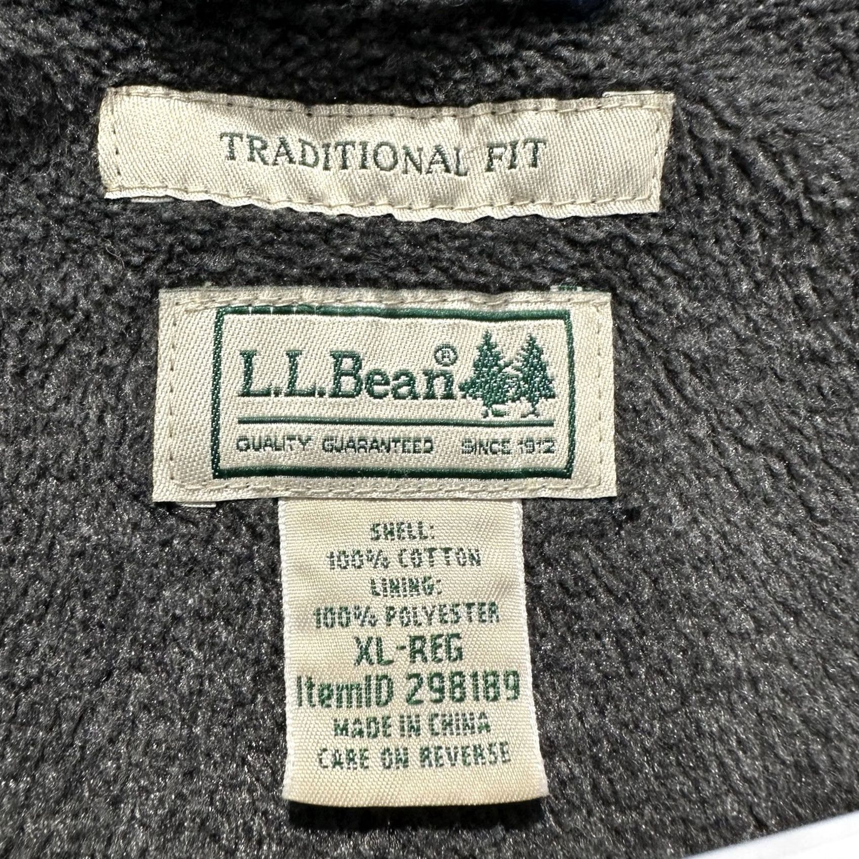 Vintage LL Bean Shirt Mens XL Blue Plaid Traditional Fit Fleece Lined Shacket Pockets Size US XL / EU 56 / 4 - 4 Thumbnail