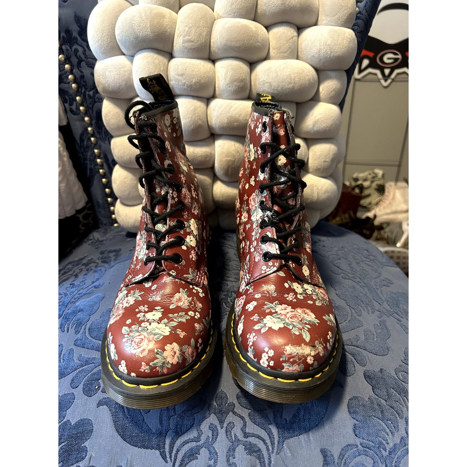 Dr. Martens Dr Martens 1460 Burgundy Floral size 8/EU 39 Size US 8 / IT 38 - 9 Thumbnail