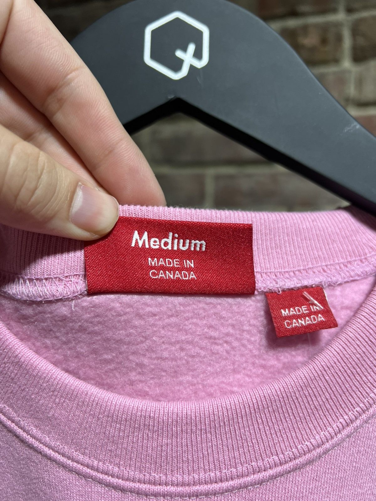 Supreme Supreme Pink Mini Box Logo Crewneck Sz. M Size US M / EU 48-50 / 2 - 4 Thumbnail