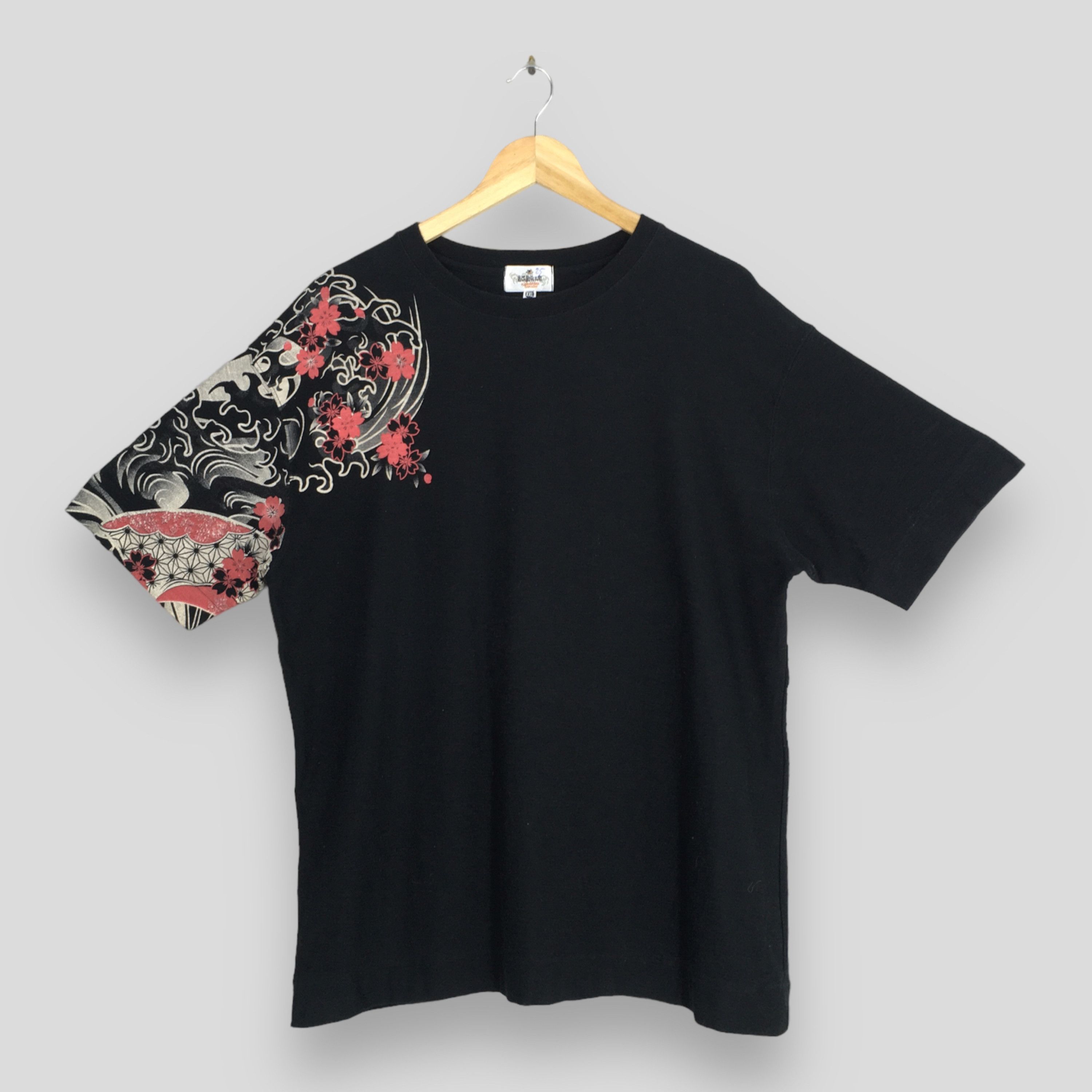 Other Vintage Fish Koi Japanese Culture Sukajan Black Ovp Tshirt Size US XXL / EU 58 / 5 - 3 Thumbnail