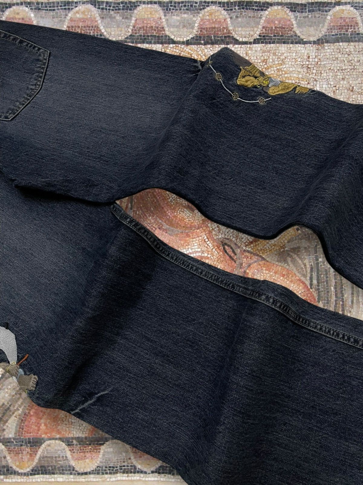 Japanese Brand Vintage Og 90s Japan Designer Karakuri God Traditional Denim Size US 28 / EU 44 - 13 Thumbnail