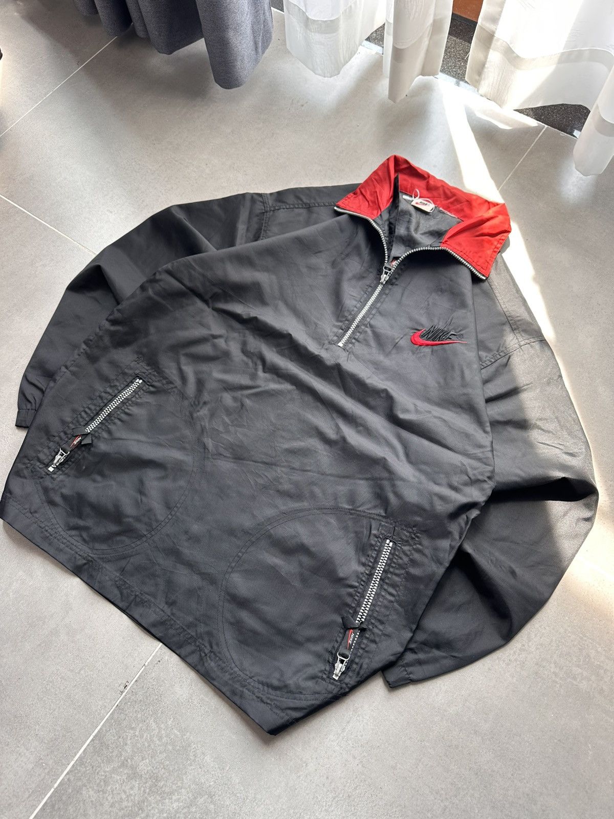 Nike × Vintage NIKE VINTAGE DOUBLE SWOOSH STREETWEAR LIGHT JACKET Size US L / EU 52-54 / 3 - 2 Thumbnail