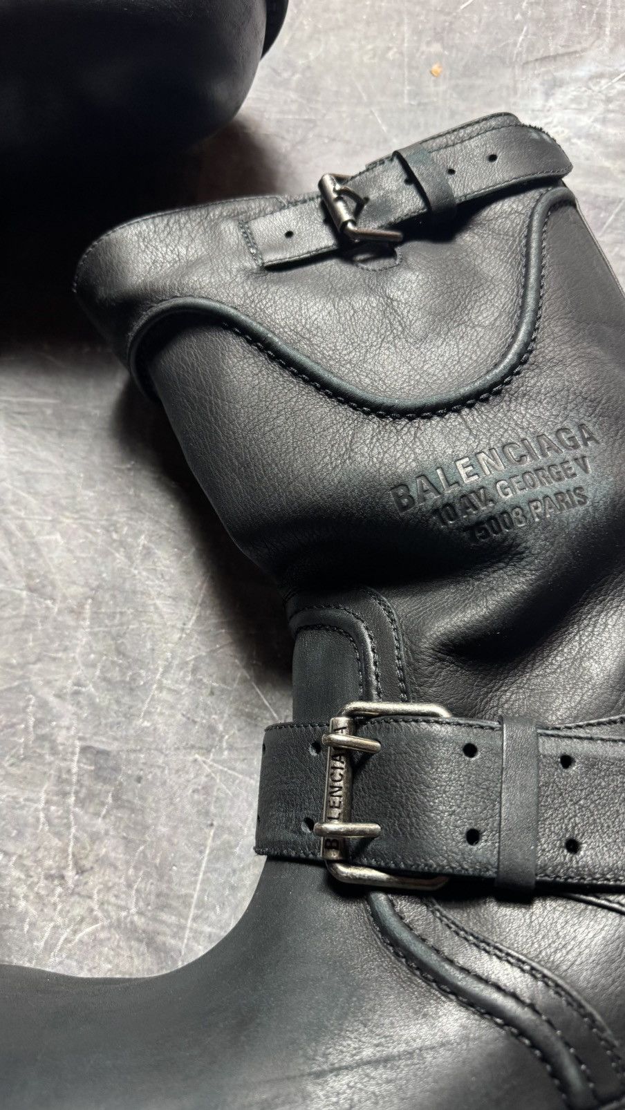 Balenciaga Balenciaga Venom Leather Boots in Black Size US 13 / EU 46 - 6 Thumbnail