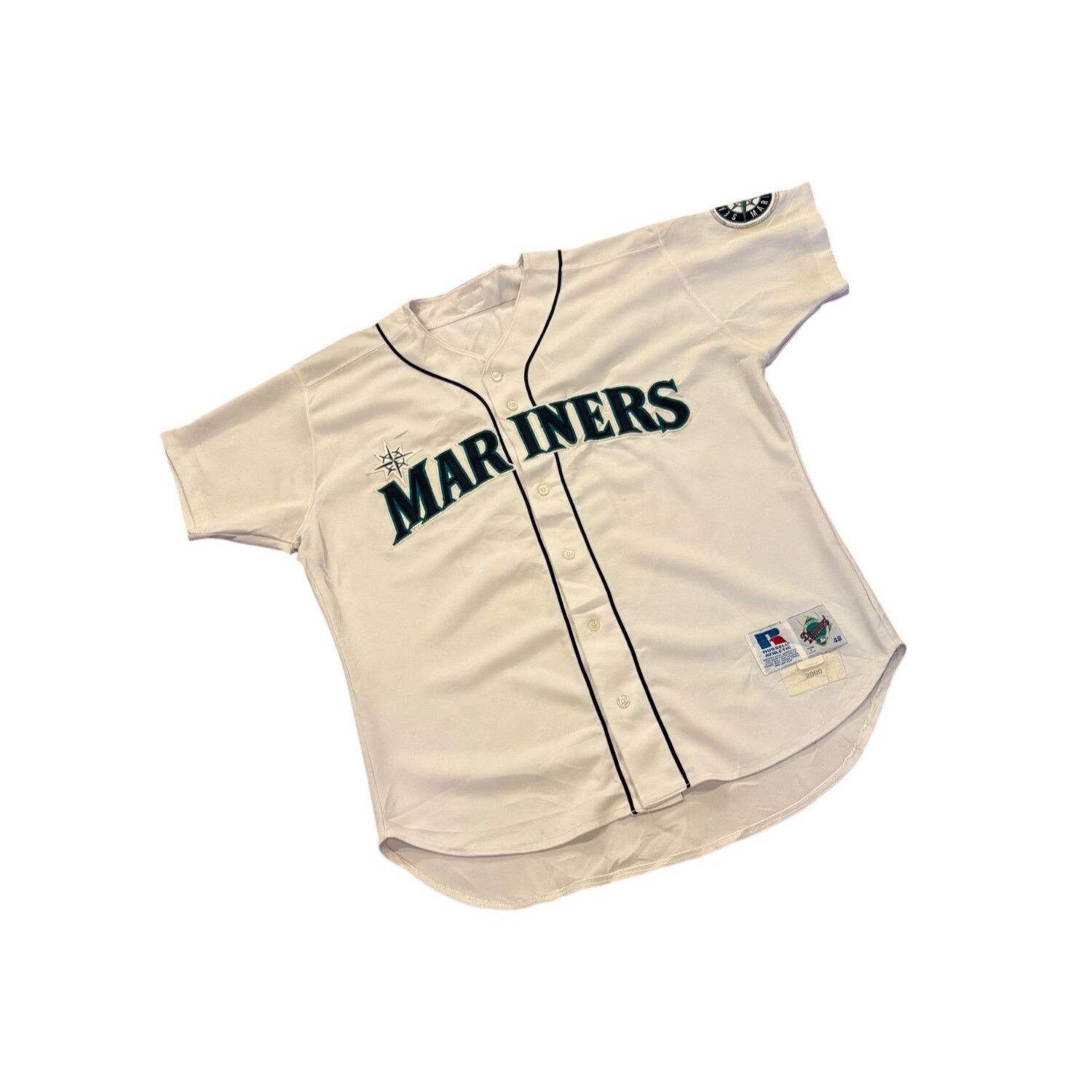 Russell Athletic Game Worn Russell Athletic 2000 Seattle Mariners Mike Camero Size US XL / EU 56 / 4 - 3 Thumbnail